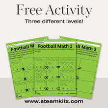 Load image into Gallery viewer, Football Math Activity
